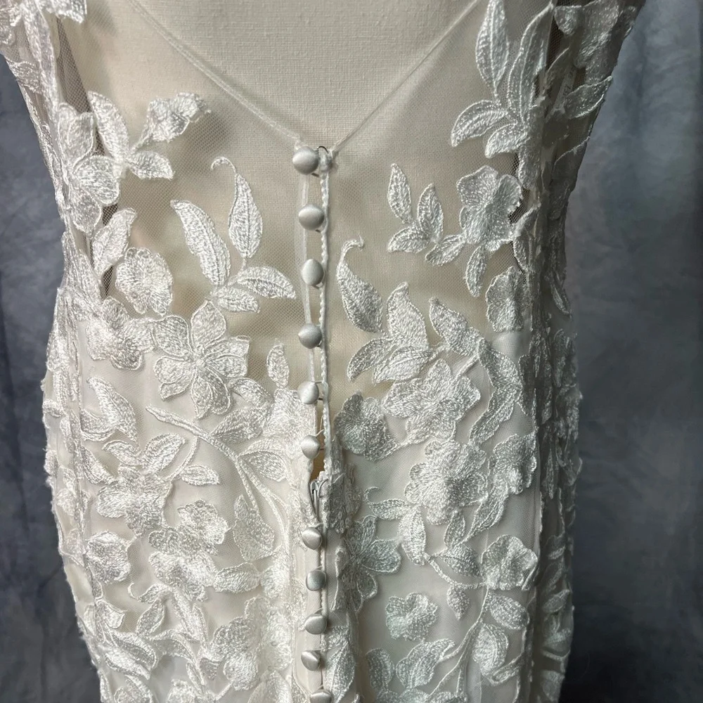 Allure Bridals Sand/Ivory/Nude Wedding Gown Style 9716 - Size 14 - Picture 12 of 16